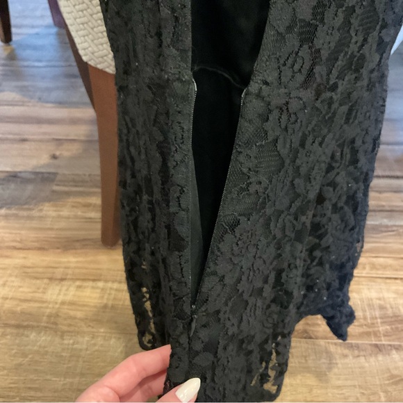 She + Sky Black Lace Romper/Dress - Picture 3 of 3